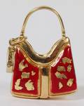 ROSATO ITALY 14 KT YELLOW GOLD RED PURSE