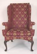 George II mahogany wing chair ca 1760