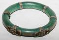 JADE BRACELET WITH SILVER MOUNTS