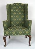 George II mahogany wing chair ca 1750
