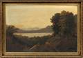 AMERICAN OIL ON CANVAS LANDSCAPE 19TH C