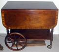 MAHOGANY TEA CART C 1940 H 29 L 32