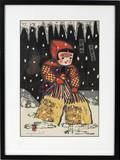 KIYOSHI SAITO WOODBLOCK PRINT CHILD IN AIZU