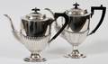 ENGLISH ELECTROPLATE SILVER COFFEE POTS TWO