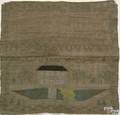 Baltimore Maryland silk on linen needlework sampler dated 1816