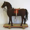 Horse pull toy early 20th c
