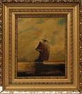 ARTHUR WARD OIL ON CANVAS 1911 SAILING SHIP