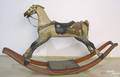 Carved and painted rocking horse late 19th c