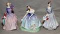 ROYAL DOULTON FIGURINES THREE 6 12  7 12H