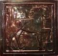 PEWABIC POTTERY TILE HORSE W 7 34 SQUARE
