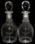 STEUBEN DECANTERS TWO H 11 12
