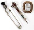 VICTORIAN BROOCHES LOCKET SCOTTISH STERLING