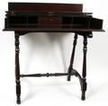 WALNUT WRITING DESK C 1940 H 31 W 35