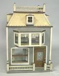 Victorian carved and painted dollhouse