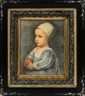 VICTORIAN FRAMED PASTEL PORTRAIT OF A GIRL