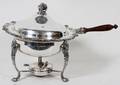 SILVER PLATE FOOTED CHAFING DISH H 12