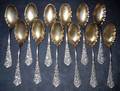STERLING TEASPOONS TWELVE