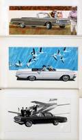 DODGE CAR ILLUSTRATIONS 3 GOUACHE