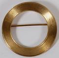 14KT YELLOW GOLD FRENCH LADYS CIRCLE PIN