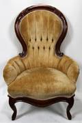 VICTORIAN STYLE MAHOGANY ARMCHAIR