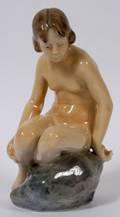 ROYAL COPENHAGEN SEATED NUDE H 5 12 