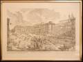 ITALIAN LITHOGRAPH VEDUTA DI PIAZZADI SPAGNA
