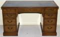 WALNUT AMERICAN MADE KNEE HOLE DESK 9 DRAWERS