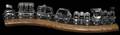 SWAROVSKI CRYSTAL TRAIN AND TRACK 7 PCS 11L