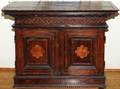 WALNUT CUPBOARD EARLY 19TH C H 32 W 40
