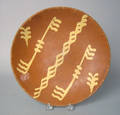 Redware pie plate 19th c
