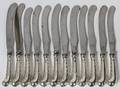 GEORGE II STERLING HANDLE KNIVES R PARGETER