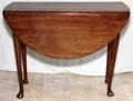 QUEEN ANNE WALNUT DROPLEAF TABLE H 28