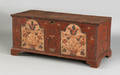 Northampton County Pennsylvania painted pine dower chest dated 1790