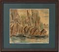 WILLIAM ZORACH WATERCOLOR ON PAPER YOSEMITE