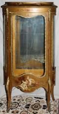 LOUIS XV STYLE CURIO CABINET C 1900 H 64