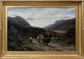 DAVID FARQUHARSON OIL ON CANVAS HIGHLAND DROVE