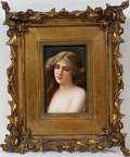KPM HAND PAINTED PORCELAIN PLAQUE 19TH C
