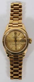 ROLEX 18KT OYSTER PERPETUAL DATEJUST LADY WATCH
