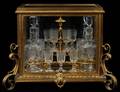 LOUIS XV STYLE DORE BRONZE  CRYSTAL TANTALUS