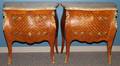 LOUIS XV MARBLE TOP MARQUETRY COMMODES
