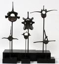 BRONZE SCULPTURES 6 PCS 916 H VERTEBRAE