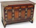 ORIENTAL MAHOGANY TWODOOR SIDEBOARD