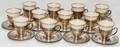 LENOX FM WHITING STERLING DEMITASSE SET
