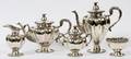 MEXICAN STERLING TEA  COFFEE SET W TRAY 6 PCS