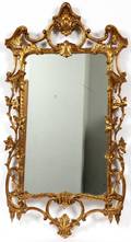 REGENCY STYLE CARVED GILT WOOD MIRROR