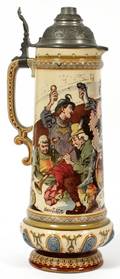 VILLEROY  BOCH METTLACH STEIN 2176 C 1910