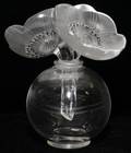 LALIQUE VASE DEUX ANEMONES GLASS PERFUME BOTTLE