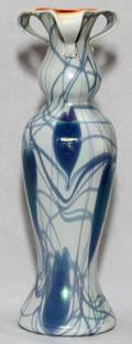 IMPERIAL GLASS CO IRIDESCENT GLASS VASE C 1925