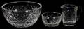 WATERFORD CRYSTAL BOWL CREAMER  SUGAR BOWL SET