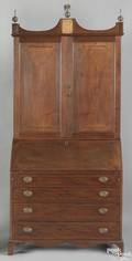 Federal mahogany and walnut secretary desk ca 1800